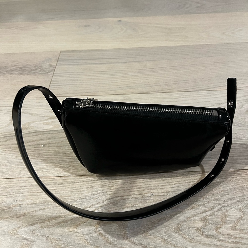 Zara Glossy Black Mini Bag